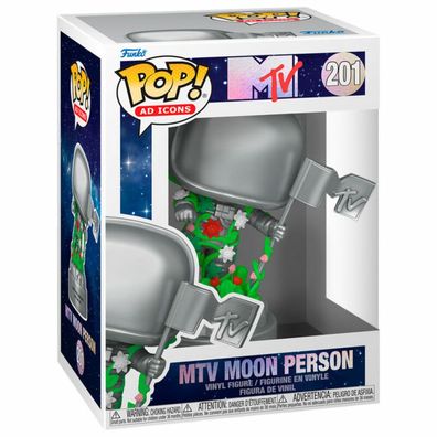 MTV 40th POP! Ad Icons Vinyl Figur Moon Person 9 cm