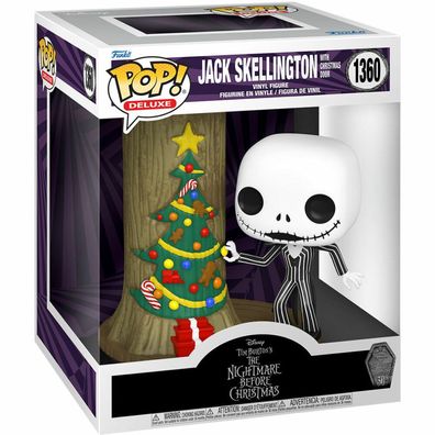 Nightmare before Christmas 30th POP! Deluxe Vinyl Figur Jack w/C. Town Door 9 cm