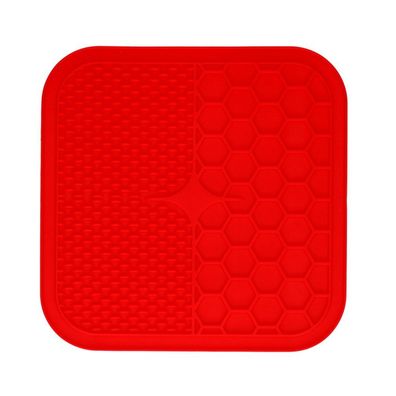 Eat Slow Live Longer Lick Mat Duo L Red