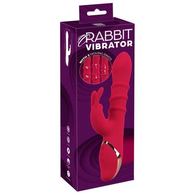 Rabbit Vibrator with 3 moving