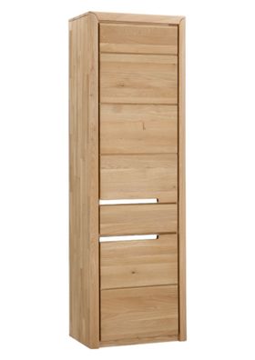 Stauraumelement Massivholz Ianka 63x198x41 Stauraumschrank Wildeiche