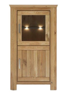 Stauraumschrank Teilmassiv Iantha 79x145x45 Stauraumelement Wildeiche