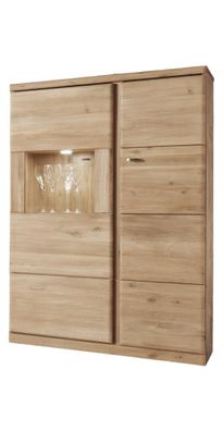 Stauraumschrank Teilmassiv Ianisha 90x140x41 Stauraumelement Wildeiche