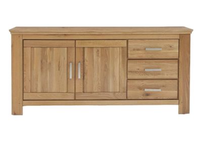 Sideboard Teilmassiv Iantha 176x85x47 Anrichte Wildeiche natur geölt