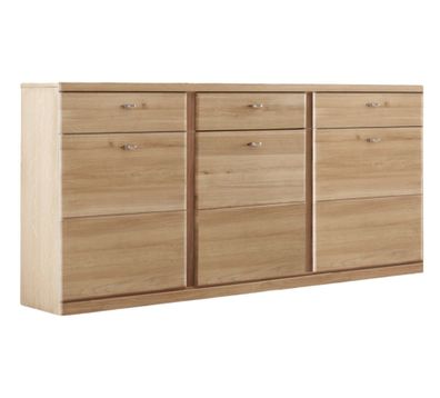 Sideboard Teilmassiv Ianisha 158x90x41 Anrichte Wildeiche Bianco geölt