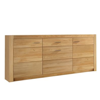 Sideboard Janel 163x80x42 Anrichte Wild Eiche/Asteiche massiv geölt