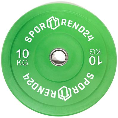 Sporttrend 24 - Bumper Plate 10kg | Hantelscheibe Gewichtsscheibe Gewichtscheibe