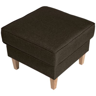 Hocker Karlen Bezug Flachgewebe Buche natur / sahara 2203