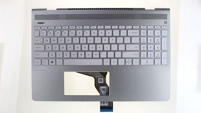 HP Pavilion 15-CK Palmrest Gehäuseoberteil Tastatur QWERTY US L01926-B31