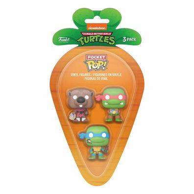 Teenage Mutant Ninja Turtles Pocket POP! Vinyl Figuren 3er-Pack L/R/S 4 cm