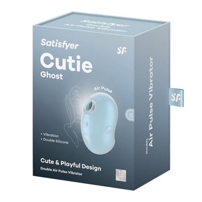 Satisfyer Cutie Heart Blue Air Stimulator & Vibrator 1pc