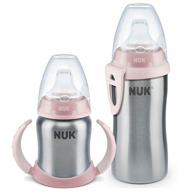 NUK Learner Cup Trinklernbecher Activ Cup SET Edelstahl 125ml+215ml