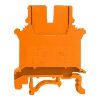 Reihenklemme 16mm2 Schraubklemme Orange VDE UL 7723