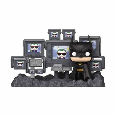 Batman 85th Anniversary POP Moments Deluxe Vinyl Figuren Batman in Batcave 9 cm