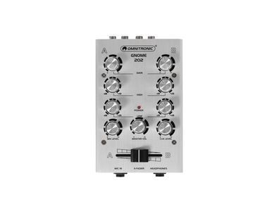 Omnitronic GNOME-202 Mini-Mixer silber