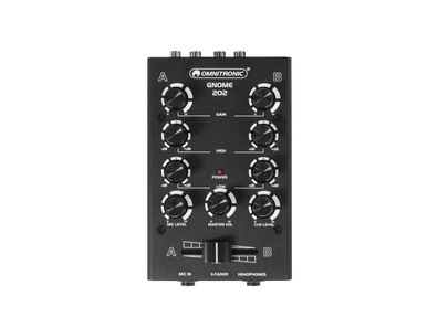 Omnitronic GNOME-202 Mini-Mixer schwarz