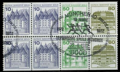 BERLIN Heftchenblatt Nr HB 21 zentrisch gestempelt X8F158A