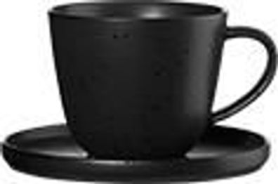 ASA Vorteilsset 6er Set Kaffeetasse mit Unterer, kuro schwarz coppa 19020190