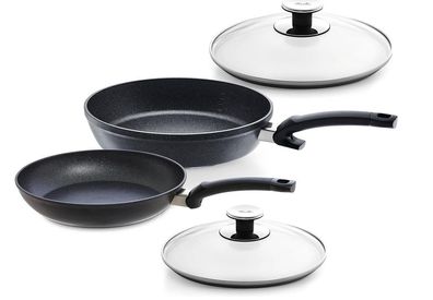 Fissler Adamant® Comfort Pfannenset 28 cm + 24 cm mit passenden Fissler Deckel