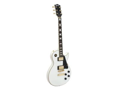 Dimavery LP-520 E-Gitarre, weiß/gold