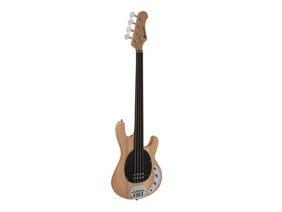 Dimavery MM-501 E-Bass, fretless, natur