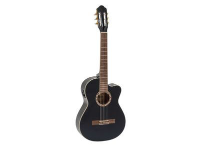 Dimavery CN-600E Klassikgitarre, schwarz