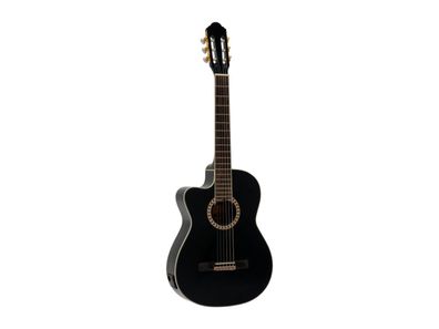 Dimavery CN-600L Klassikgitarre, schwarz