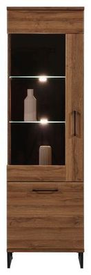 Vitrine links IVO IV6 Wohnzimmerschrank Vitrinenschrank Led