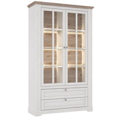 Vitrine Iloppa TIQV722B Schrank Vitrinenschrank Wohnzimmerschrank