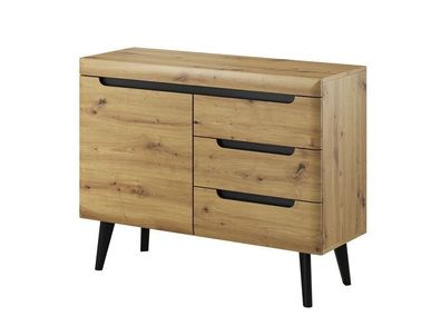 Kommode Sideboard NORDI in Skandinavische Stil Artisan Eiche