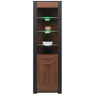 Vitrine Naomi NA6 Schrank Wohnzimmerschrank Vitrinenschrank (ohne Beleuchtung)