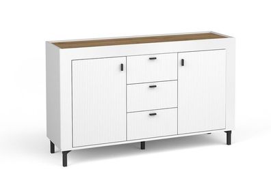 Kommode MOSSA MO6 Sideboard 137x86x40 cm weiß