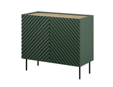 Kommode ONDA Wohnzimmerschrank 98x85x45 cm MDF grün matt