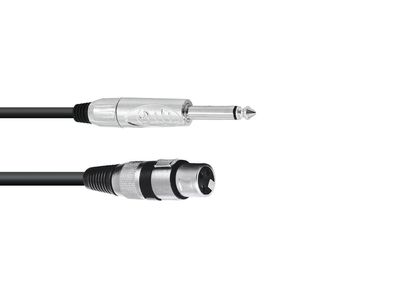 Omnitronic Adapterkabel XLR(F)/Klinke mono 2m sw