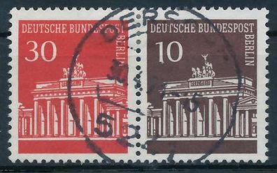 BERLIN Zusammendruck Nr W44 zentrisch gestempelt WAAGR PAAR X7FDBF2