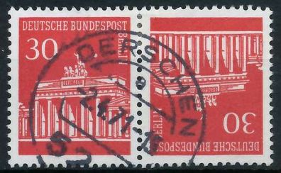 BERLIN Zusammendruck Nr K6 zentrisch gestempelt WAAGR PAAR X7FDC72