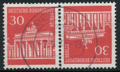 BERLIN Zusammendruck Nr K6 zentrisch gestempelt WAAGR PAAR X7FDC76