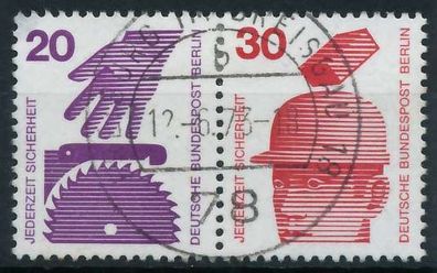 BERLIN Zusammendruck Nr W48 zentrisch gestempelt WAAGR PAAR X7FDCE6