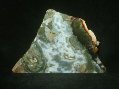 Ozeanjaspis-Rhyolith-Porphyr (Madagaskar) Anschliff -Mineralien-Heilsteine-Edelsteine