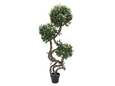 Europalms Ficus Multi Spiralstamm, Kunstpflanze, 160cm