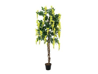 Europalms Goldregenbaum, Kunstpflanze, gelb, 150cm