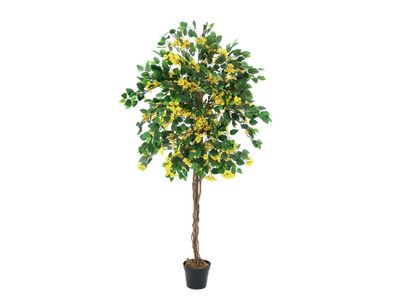 Europalms Bougainvillea, Kunstpflanze, gelb, 180cm