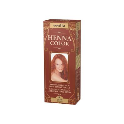 Venita Henna Color Färbelotion mit Henna-Extrakt 6 Titian 75ml (W)