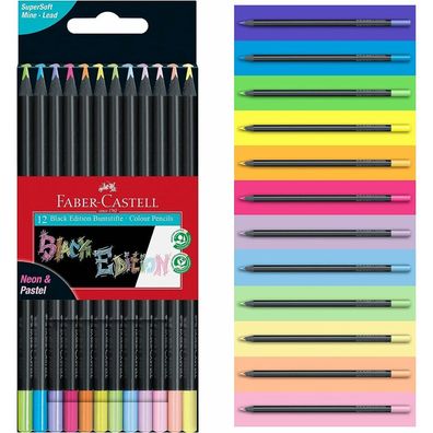 Faber-Castell Buntstifte Black neon+pastell