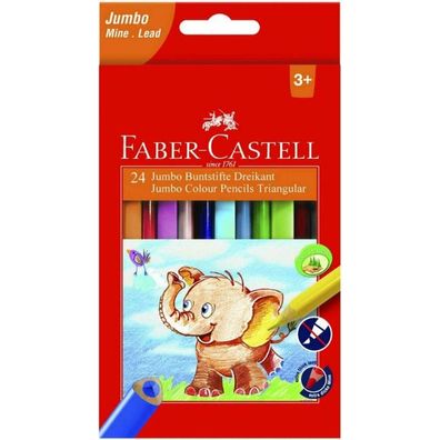 Faber-Castell Bunstifte Jumbo dreikant 12er-Pack