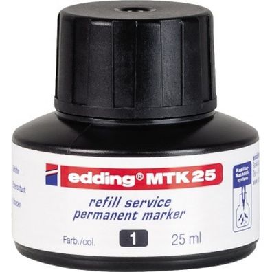 Nachfüll-Tusche Mtk25 Schwarz Edding