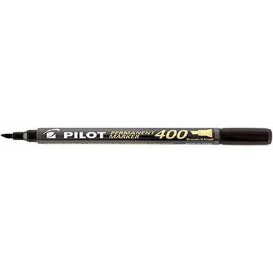 Permanentmarker 400 Pilot ca 4mm schwarz Keilspitze