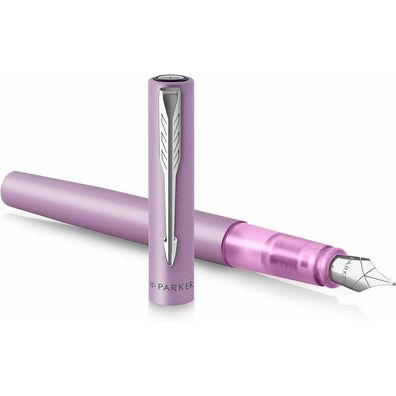 Füller Parker Vector XL Metallic lilac M-Feder Gehäuse teilw. transparent