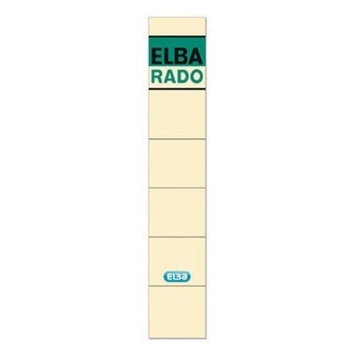 Rückenschild SK 10er kurz schmal chamois ca 34x190mm Elba 04614CH