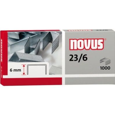 Heftklammer 23/6 Novus 1000Er Pc. für Blockhefter 0420039